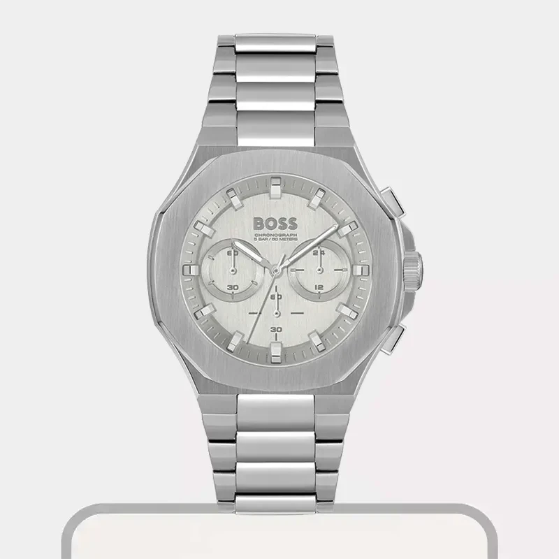 Hugo Boss Taper Chronograph Silver Dial Men's Watch- 1514087